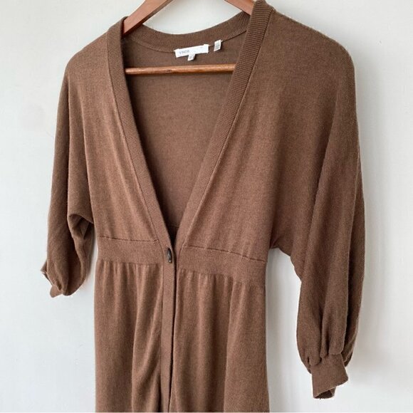 Vince cardigan, dolman sleeves 3/4 length, in a cotton  & cashmere blend knit - Picture 1 of 14